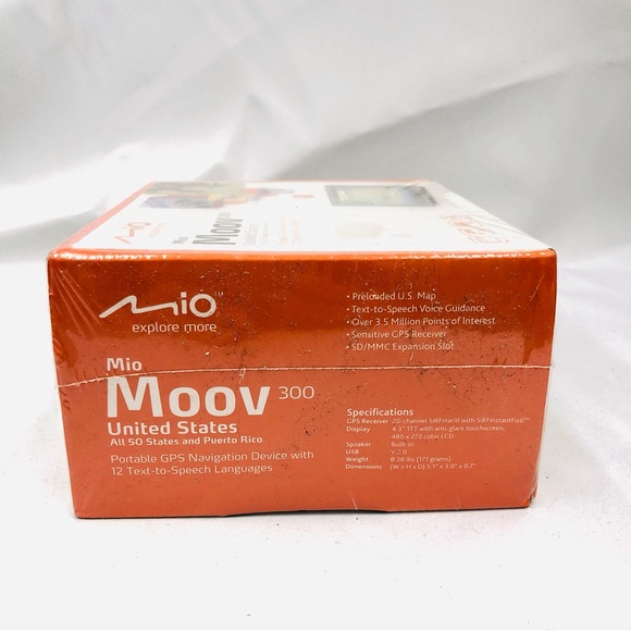 NIB Mio Moov GPS Portable Navigation Device - Picture 4 of 16